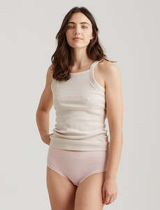 Milla High Neck Rib Shelf Bra Tank