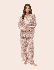 Cotton Silk Florals: Layla Full Length PJ Set