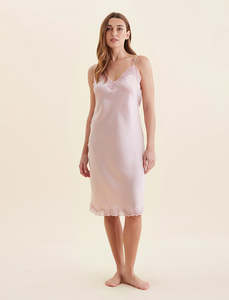 Sale Nightie: Camille Silk Lace Long Slip