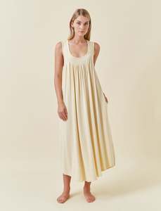 Kate Modal Soft Pleat Front Maxi Nightie