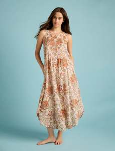 Karen Walker Lilies Panel Front Maxi Nightie