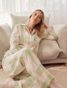 Organic Cotton Plaid Full Length PJ