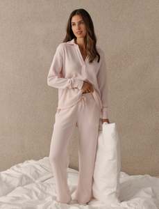 Super Soft Waffle Straight Leg Pant