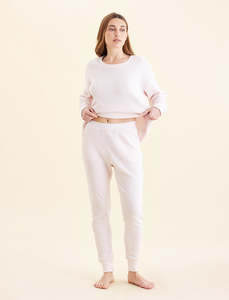 Super Soft Waffle Exposed Elastic Jogger