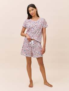 Boxer Pjs: Christmas Stars Organic Cotton Knit Boxer PJ Set