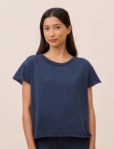 Jada Organic Cotton Knit Boxy Tee