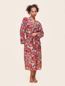 Cotton Silk Florals: Holly Maxi Robe
