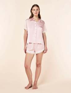 Annabelle Satin Lace Boxer PJ Set