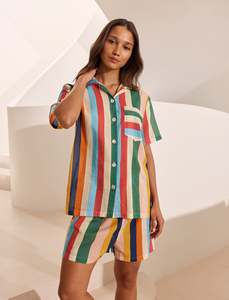 Boxer Pjs: Holiday Stripe Boxer PJ