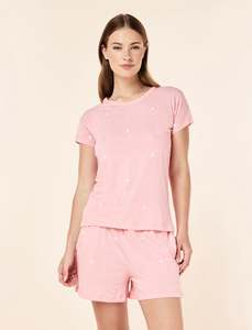 Boxer Pjs: Jada Stars Cotton Knit Boxer PJ