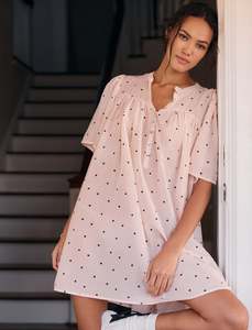 Cotton Silk Florals: Hearts Gathered Nightie