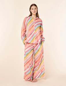 Cotton Sleepwear 1: Sophie Stripe Full Length PJ Set