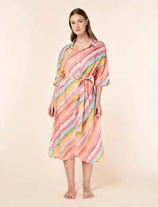 Sophie Stripe Relaxed Maxi Nightshirt