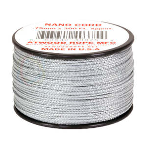 Nano Cord: Atwood Nano Cord - GREY - 0.75mm 300ft - USA Made