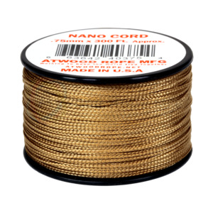 Nano Cord: Atwood Nano Cord - 0.75mm 300ft Tan - USA Made