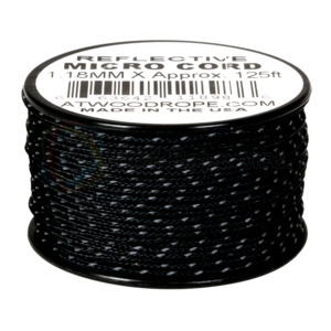 Atwood Micro Cord - Reflective - 1.18mm 125ft - USA Made