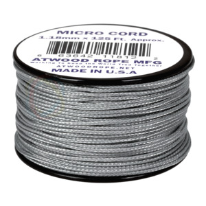 Micro Cord: Atwood Micro Cord - Grey - 1.18mm - USA Made