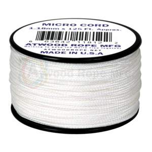 Atwood Micro Cord - White - 1.18mm - USA Made
