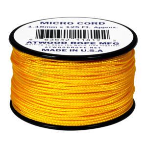 Micro Cord: Atwood Micro Cord - Yellow - 1.18mm - USA Made