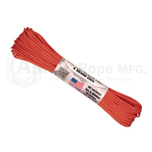 2 4mm Tactical 275lbs Paracord: Atwood Paracord 275 - Burnt Orange - 2.4mm 4 Strand