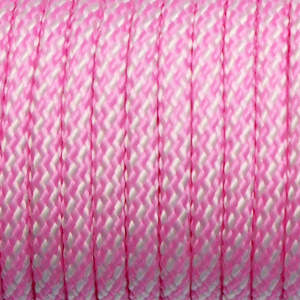 Crafting Paracord Cord: Craftcord Rope Pink & White 4mm