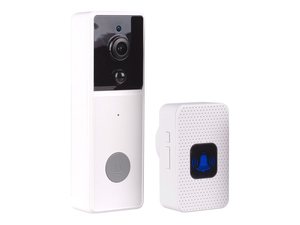 Laser, smart doorbell and chime, Full HD, Wi-Fi, white - NZ - pp.co.nz