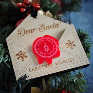 Bespoke: Letter to Santa Envelope Ornament