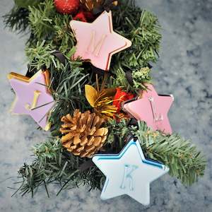 Bespoke: Initial Star Shaped Christmas Ornament