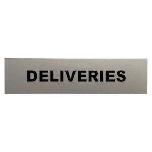 Deliveries Sign
