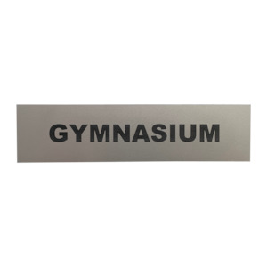 Gymnasium Sign