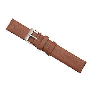 Watch Bands: Brown Lambskin Leather Watch Band