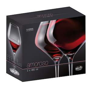 Drinkware: Wine Glass 450ml Two-Pack Boxed - Add Personalisation