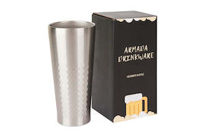 Drinkware: Hammered Finish Stainless Steel Tall Cup