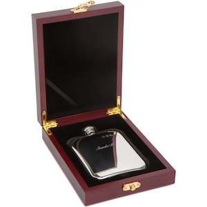 British Pewter: British Pewter Hip Flask - Add Engraving