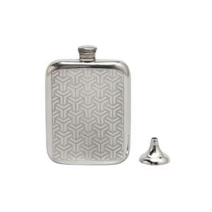 British Pewter: Symetrix British Pewter Hipflask