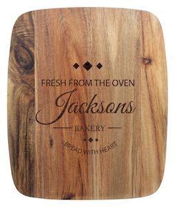 Chopping Boards: Acacia Wood Chopping Board - Add Personalisation