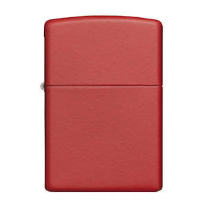 Matte Red Zippo Lighter - Add Personalisation