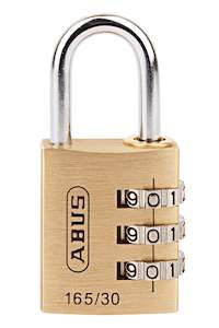 Padlocks: 30mm Brass Combination ABUS Padlock