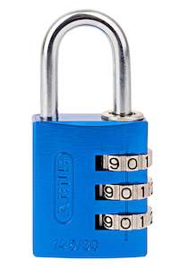Padlocks: 30mm Aluminium Combination Blue ABUS Padlock