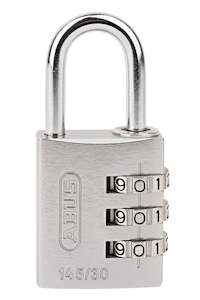 Padlocks: 30mm Aluminium Combination Silver ABUS Padlock
