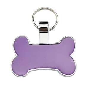 Pet Tags: Pastel Purple Dog Bone Pet Tag