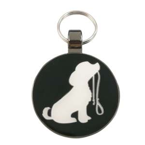 Pet Tags: Dog with Lead Pet Tag