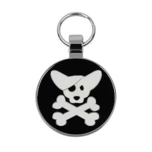 Pet Tags: Pirate Dog & Cross Bones Pet Tag