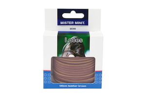 Shoe Laces: 120cm Leather Brown Laces