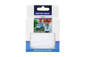 Shoe Laces: 120cm Sports Oval White Laces