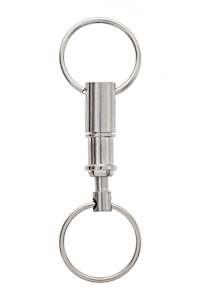 Pull Apart Chrome Key Ring Accessory