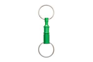 Keyring Utility: Quick Release 2 Way Pull Apart Anodised Key Ring Accessory
