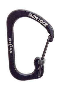 Keyring Utility: Carabiner Nite Ize Slidelock #2 Black Stainless Steel