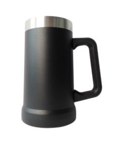 700ml Black Insulated Beer Mug