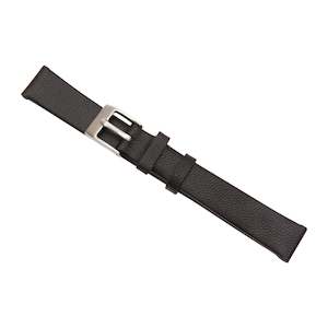 Watch Bands: Black Lambskin Leather Watch Band